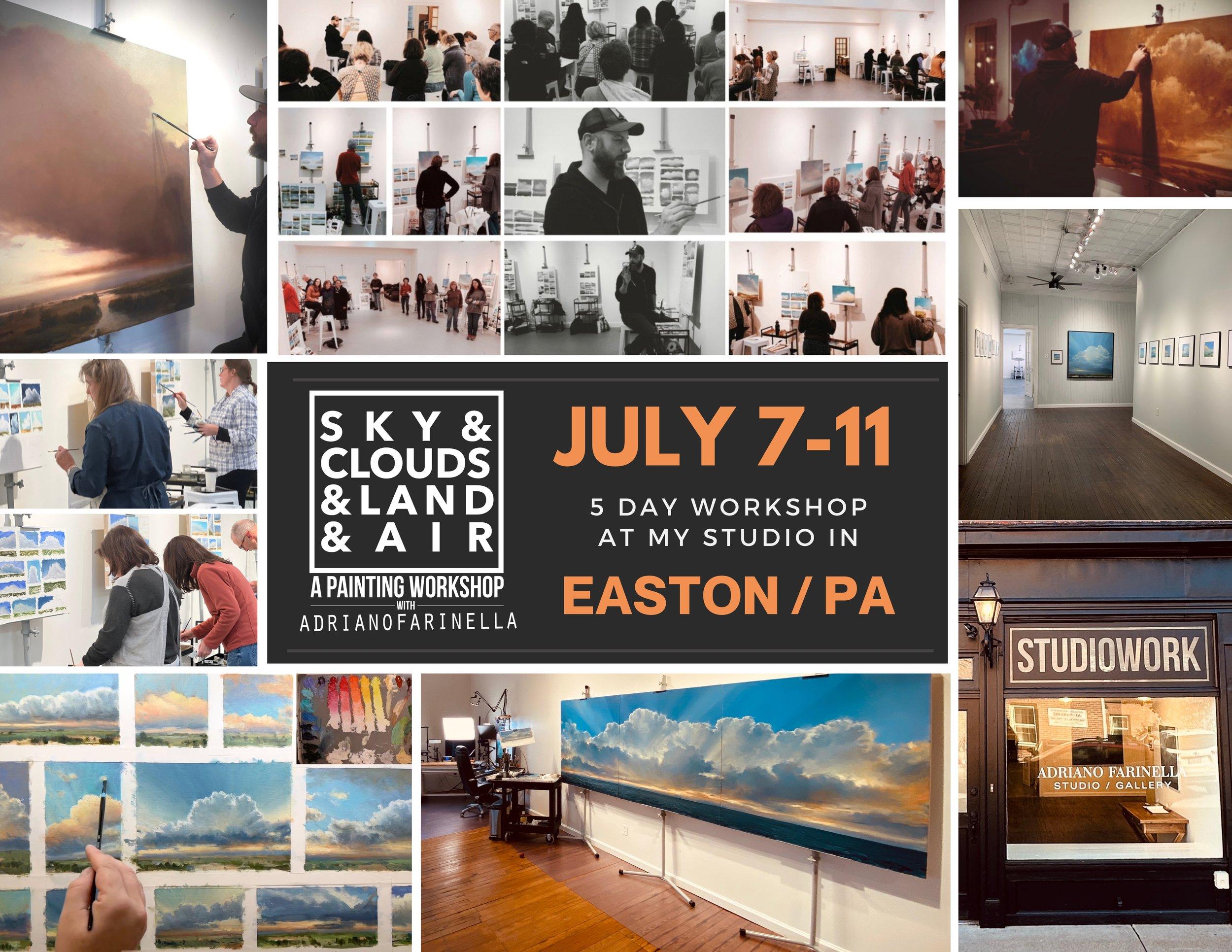 Sky & Clouds & Land & Air EASTON, PA — Adriano Farinella